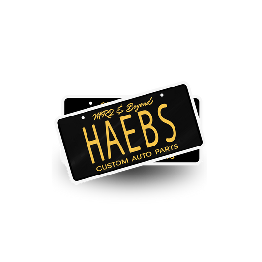 HAEBS License Plate Waterproof Sticker