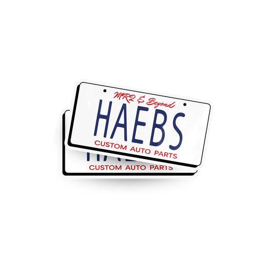 HAEBS License Plate Waterproof Sticker