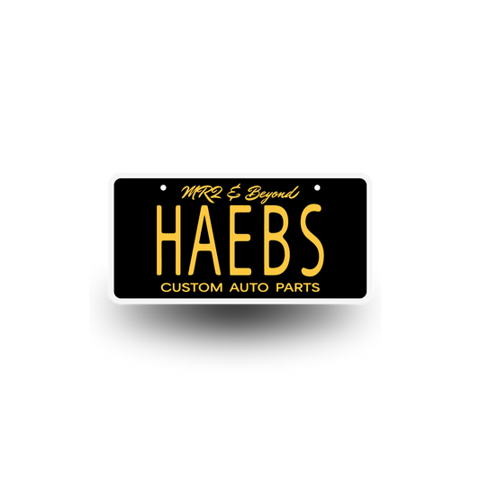 HAEBS License Plate Waterproof Sticker